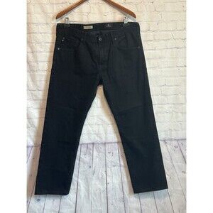 AG Adriano Goldschmied Jeans Mens 36x34 Black The Matchbox Slim Straight Leg